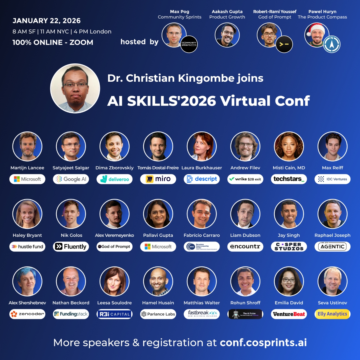 Dr Christian Kingombe joins AI Skills 2026 Conference