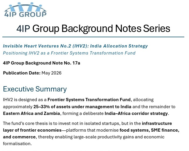 Invisible Heart Ventures No.2 (IHV2): India Allocation Strategy – Positioning a Frontier Systems Transformation Fund